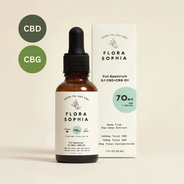 LIMITED SPECIAL! 70mg Full Spectrum 2:1 CBD + CBG Tincture (40% Off Subscription)