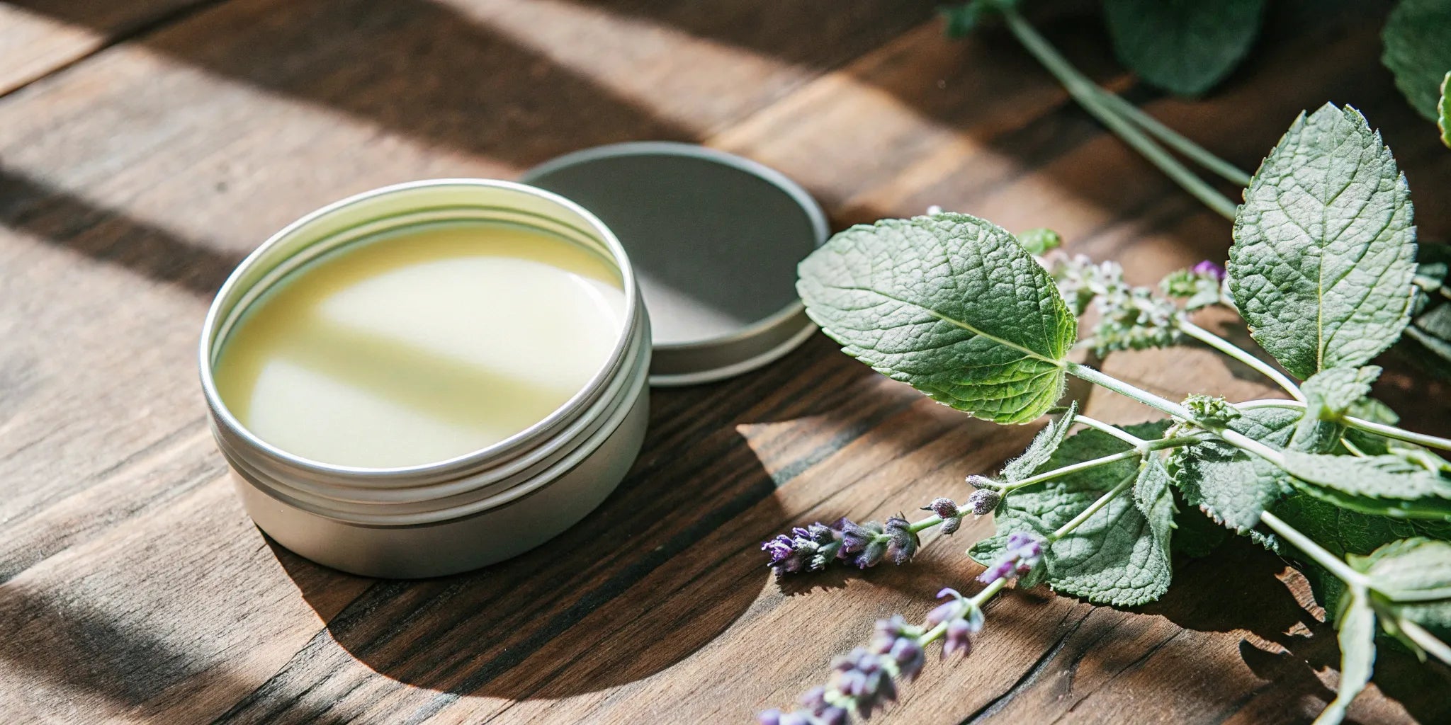 A tin of natural CBD salve for muscles and joints with soothing botanicals.