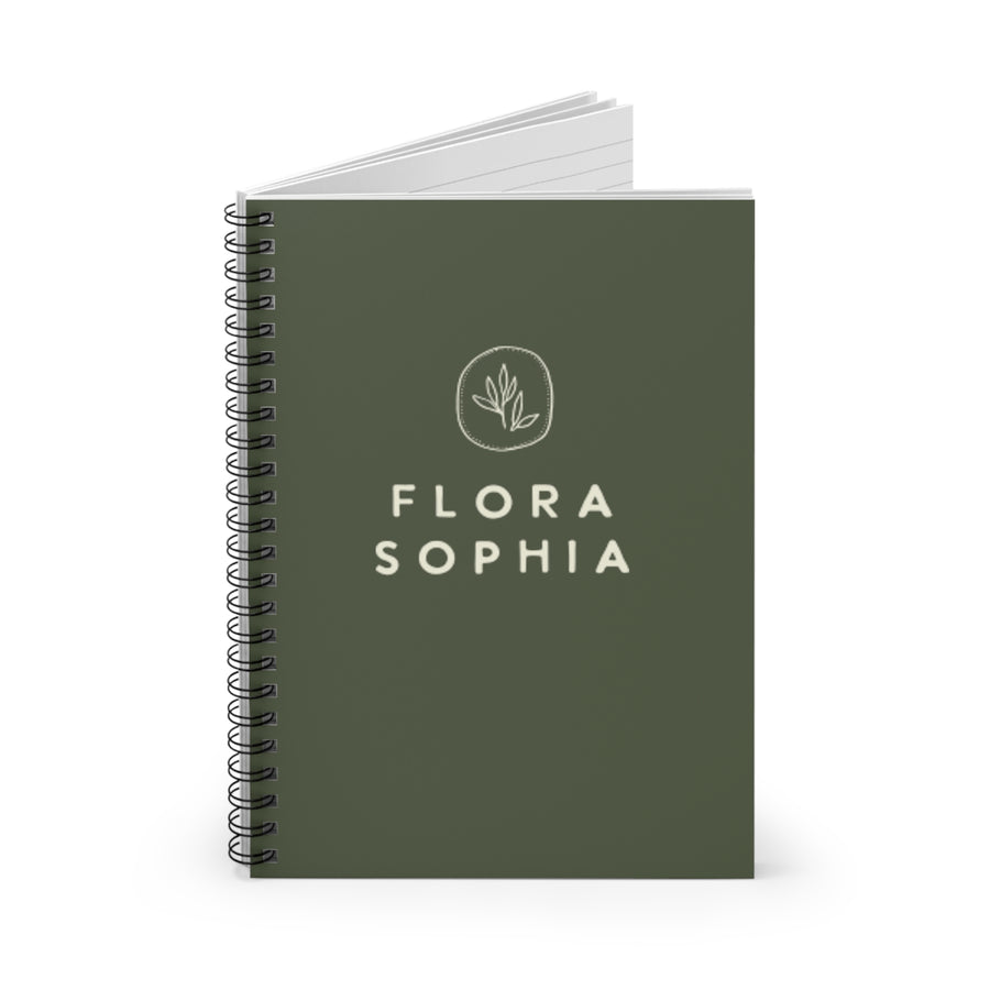Flora Sophia Spiral Notebook - Ruled Line