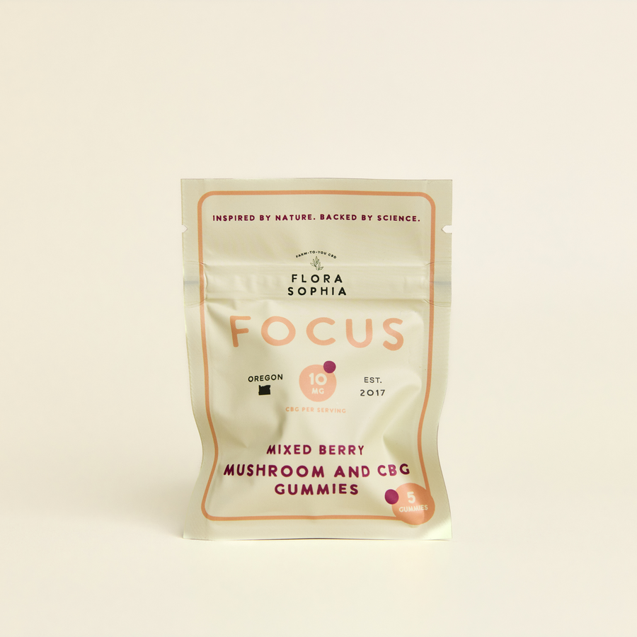 5 Pack Gummies - FOCUS Mushroom & CBG