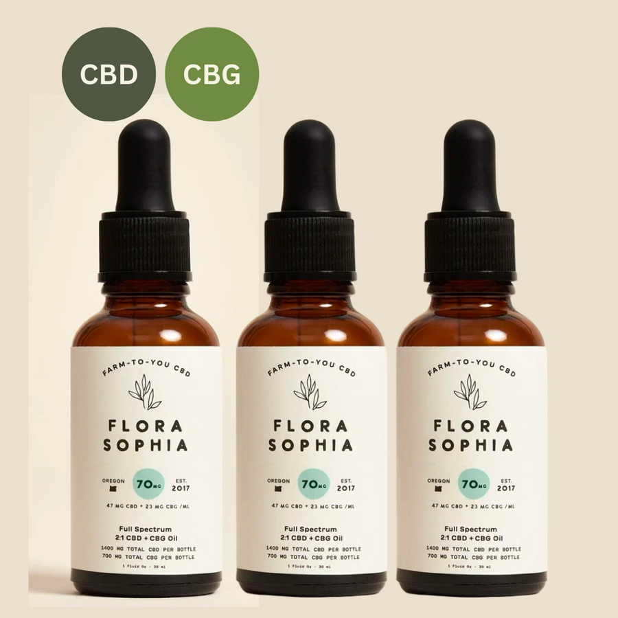 70mg 2:1 CBD + CBG Tincture Chronic Care Package