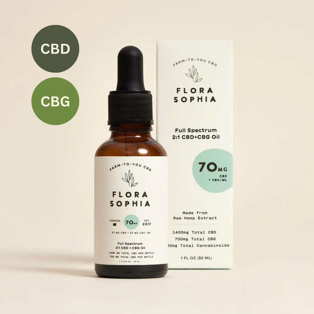 70mg Full Spectrum 2:1 CBD + CBG Tincture