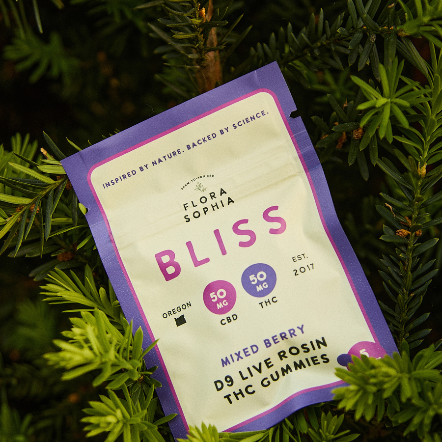 5 Pack Gummies - BLISS THC +CBD Live Rosin