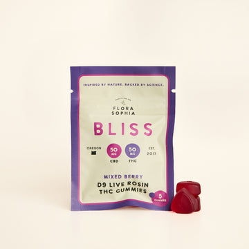 5 Pack Gummies - BLISS THC +CBD Live Rosin