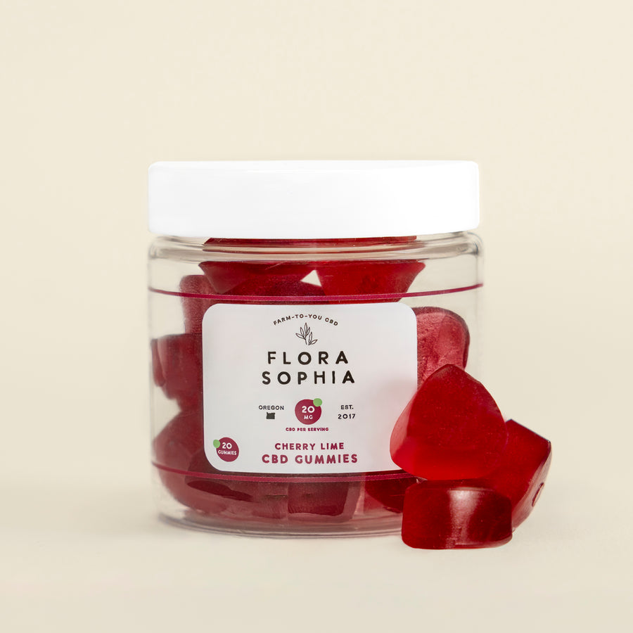 20 CT Full Spectrum 20mg CBD Gummies: Cherry Lime