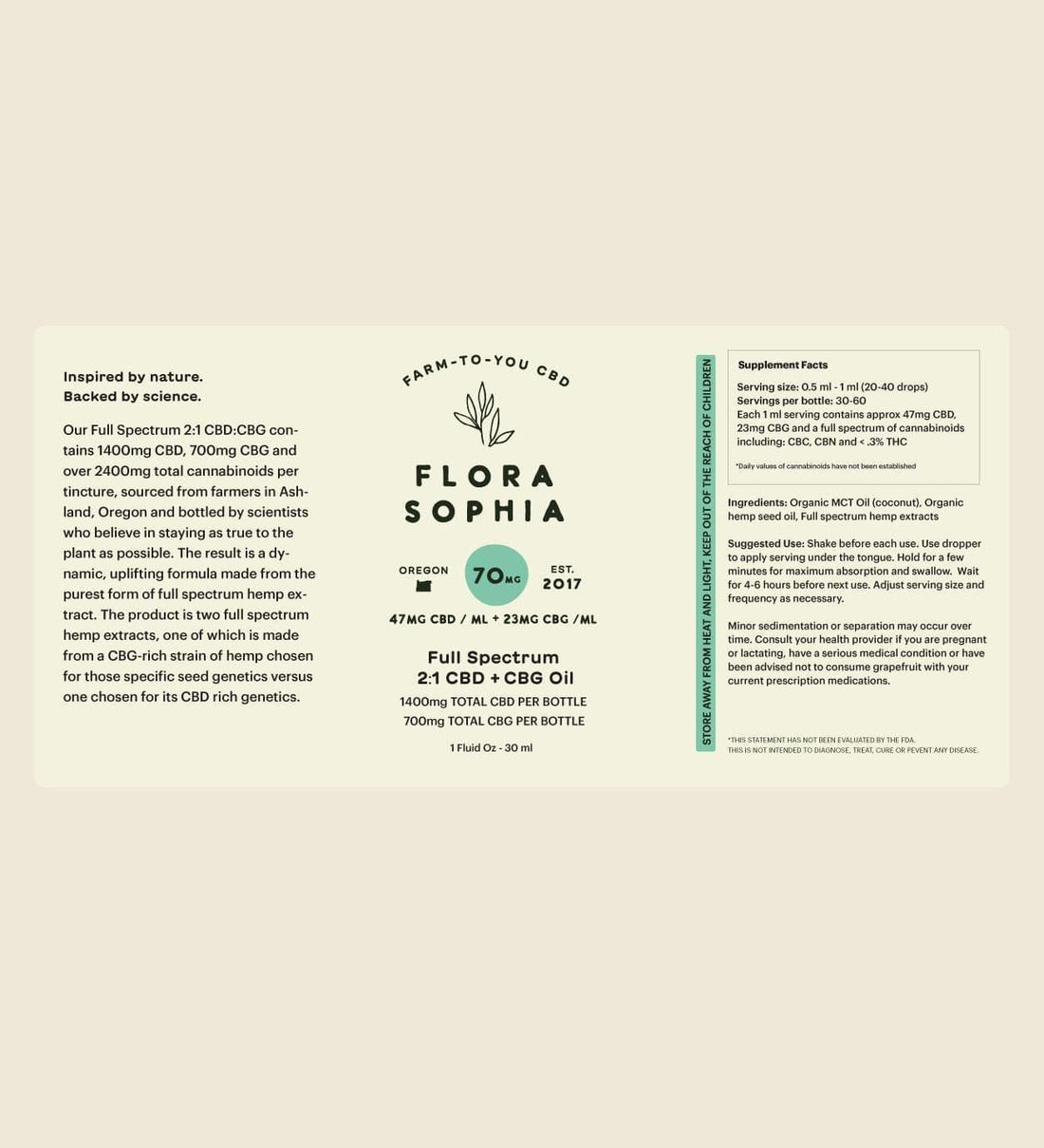 Flora Sophia CBG Tincture