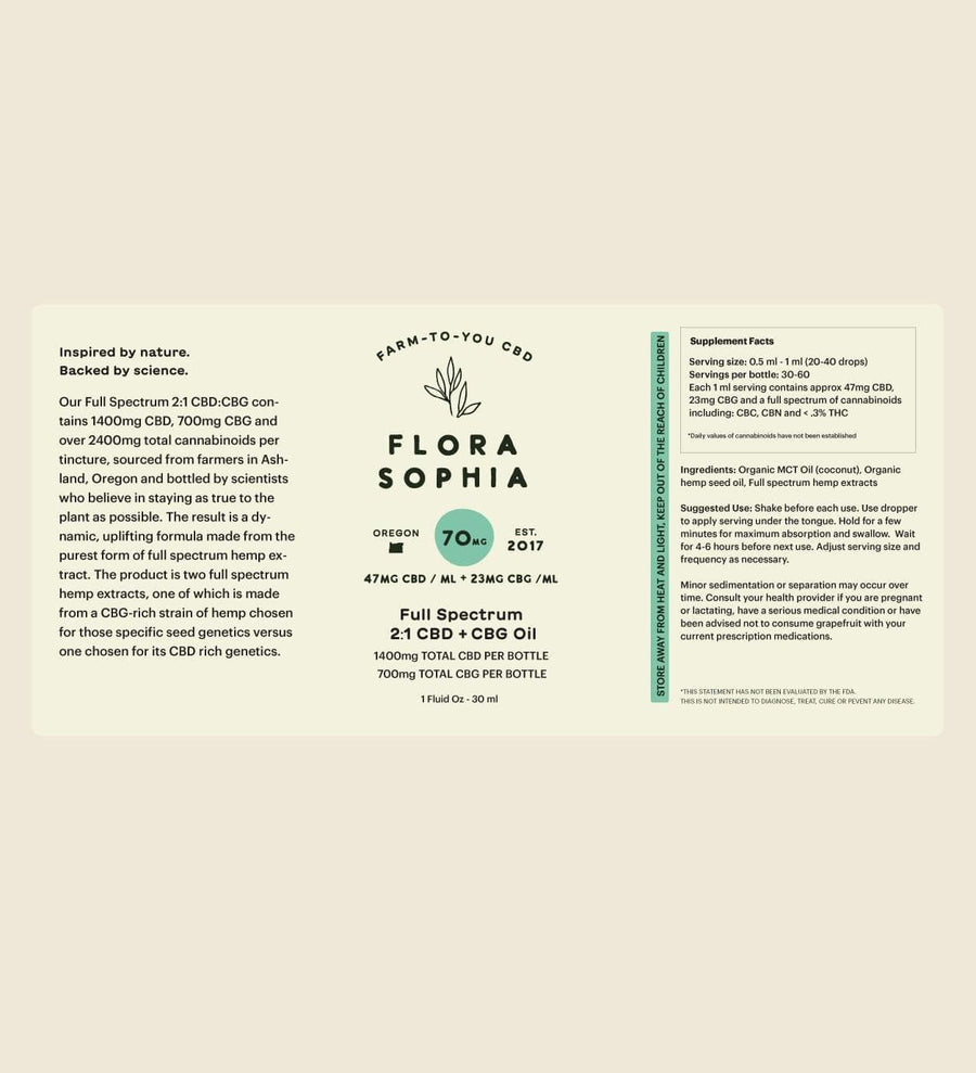 Flora Sophia CBG Tincture