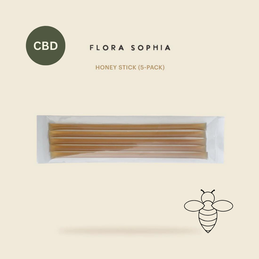 Full Spectrum CBD Honey Sticks - 5 pack, 20mg Each