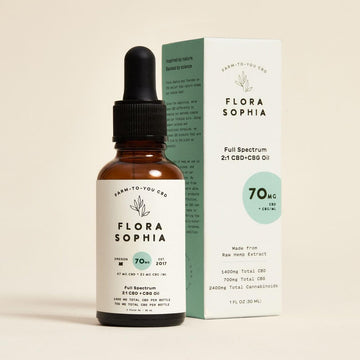 LIMITED SPECIAL! 70mg Full Spectrum 2:1 CBD + CBG Tincture (35% Off Subscription)