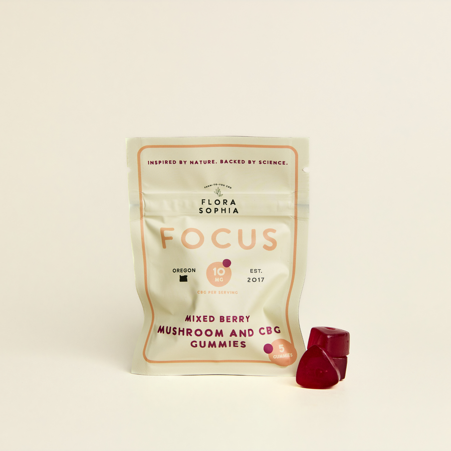 5 Pack Gummies - FOCUS Mushroom & CBG